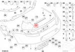 Genuine Bmw Z8 E52 Alpina V8 Roadster Bracket Bumper Rear Right 51718257084. Fixed Price $418.11.