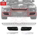 New Front Grille + Bumper Fog Light Covers Chrome Fits 2007-2010 Bmw X5. Fixed Price $122.05.