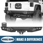 Hooke Road Rear Bumper Bar W/ Light & Hitch Rreceiver For 07-18 Jeep Wrangler Jk. Fixed Price $299.88.