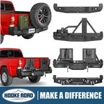 Hooke Road Rear Bumper W/light Spare Tire Carrier Fit 2005-2015 Toyota Tacoma. Fixed Price $399.14.