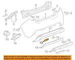 Gm Oem 13-16 Ev,spark Rear Bumper Components-reflector 96844218. Fixed Price $37.21.
