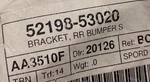 Toyota Genuine Parts 52198-53020 Bumper Cover Bracket 2016-2025. Fixed Price $5.52.