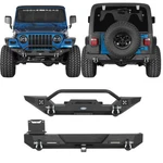 Front And Rear Bumper Set With Led Lights For Jeep Wrangler Yj Tj 1987-2006. Fixed Price $408.99.