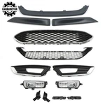 Durable Front Bumper Grille W/ Fog LIGHTS+3PCS Lips Ford Focus 15-2018. Fixed Price $90.15.