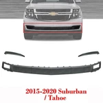 Front Bumper Molding Filler + Trims Black For 2015-2020 Chevy Suburban Tahoe. Fixed Price $162.89.