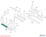 2012 Audi Q5 Front Bumper Support Rail Used Oem 8R0807110A1RR. Fixed Price $214.99.