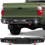 Pofenze Rear Bumper For 2000-2006 Toyota Tundra With Sensor Holes+led Lights. Fixed Price $415.98.