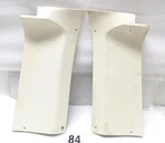 Pair 73-76 C3 White Corvette Rear Right & Left Roof Panel, Trim GM#327663. Fixed Price $119.00.