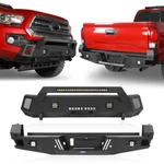 Hooke Road Front + Rear Bumper W/led Light Steel For 16-23 Toyota Tacoma 3RD Gen. Fixed Price $759.55.