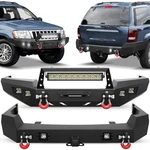 Front Rear Bumper For 1999-2004 Jeep Grand Cherokee Wj W/ Winch Plate+lights. Fixed Price $388.74.