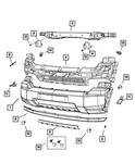 Genuine Mopar Front Fascia 68033628AC. Fixed Price $760.74.