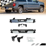 For Chevy Silverado Gmc Sierra 1500 2014-2017 2018 Chrome Rear Bumper Assembly. Fixed Price $181.88.