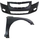 Front Bumper Cover Fender Kit For 2011-14 Chevrolet Cruze Primed With Rs Package. Fixed Price $210.73.