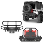 Rock Crawler Tubular Front Bumper Rear Back For Jeep Wrangler Jk 07-18. Fixed Price $1078.87.