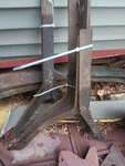 1970 1972 Challenger Front Bumper Supports. Fixed Price $150.00.