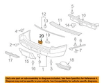 Gm Oem 07-14 Escalade Esv Rear Bumper Components-housing 15817526. Fixed Price $48.28.
