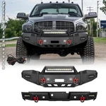 Aaiwa For 2006-2009 Dodge Ram 2500 3500 Black Texture Front Rear Bumper W/lights. Fixed Price $1223.99.