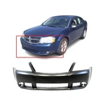 Bumper Cover For 2008-2010 Dodge Avenger 68004697AA CH1000918 Front Primed. Fixed Price $110.44.