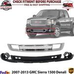 Front Bumper Grille Chrome + Lower Valance For 2007-2013 Gmc Sierra 1500 Denali. Fixed Price $270.00.