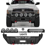 Vijay Front Bumper With Long Round Headlight For 2009-2012 Dodge Ram 1500. Fixed Price $689.00.