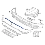 For Hyundai Tucson 2022-2024 86699CW000 Rear Upper Center Bumper Trim. Fixed Price $132.43.