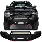 Vijay For 2016-2018 Chevy Silverado 1500 Front Bumper W/winch Plate And Lights. Fixed Price $689.89.