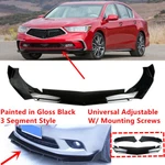Add-on Universal For 2018-2020 Acura Rlx Glossy Black Front Bumper Lip Splitter. Fixed Price $59.83.