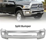 Chrome Steel Front Bumper For 2011-2018 Dodge Ram 2500 3500 W/fog Light Holes. Fixed Price $164.00.