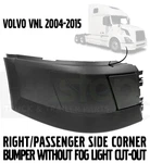 Volvo Vnl Truck 04-15 Bumper Corner Without No Fog Light Hole Right Passenger. Fixed Price $144.99.
