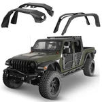 Flat Front Fender Flares Rear Fit 2020-2025 Jeep Gladiator Jt. Fixed Price $649.89.