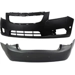 Pair Set Of 2 Bumper Covers Facias Front & Rear For Chevy Chevrolet Cruze 13-14. Fixed Price $319.35.