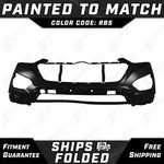 New Painted *RB5 Black* Front Upper Bumper Cover For 2013-2016 Hyundai Santa Fe. Fixed Price $400.99.