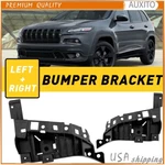 2PC Front Bumper Support Brace Mount Brackets For 14-18 Jeep Cherokee 68210065AD. Fixed Price $28.49.