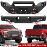 Longsun For Gmc Sierra 1500 2016-2018 Front Rear Bumper W/winch Plate &lights. Fixed Price $395.99.