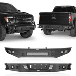 Off-road Steel Front + Rear Bumpers Combo Assembly Ford F-150 09-14 Pickup. Fixed Price $1039.18.