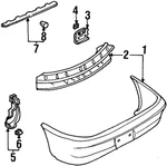 Genuine Ford Bumper Cover Bracket F1CZ-17787-A. Fixed Price $6.75.