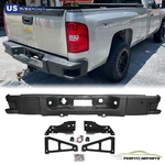 Black Rear Bumper W/side Steps W/sensor Holes For 2007-2013 Silverado 1500. Fixed Price $209.00.