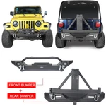 Hooke Road Front Bumper Rear W/tire Carrier For Jeep Wrangler Tj 97-06. Fixed Price $226.16.