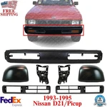 Front Bumper+end Cap+brackets+fog Lamp Bezel Lh+rh For 1993-95 Nissan D21/PICKUP. Fixed Price $225.21.