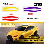 Fits 21-25 Lexus Is Yellow/red Headlight Drl Tint Front Overlay Vinyl 350 300. Fixed Price $21.84.