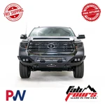 Fab Fours Matrix Front Bumper Black Steel No Guard For 2014-2021 Toyota Tundra. Fixed Price $2459.99.