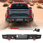 Aaiwa Steel Rear Bumper W/led Lights & Red D-rings 2019-2024 Ford Ranger 001. Fixed Price $560.49.