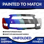 New Painted 2008-2015 Mitsubishi Lancer Unfolded Front Bumper W/o Spoiler Holes. Fixed Price $352.98.