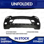 New Primed 2014-2018 Jeep Cherokee Unfolded Front Bumper W/o Sensor Holes. Fixed Price $232.99.