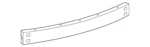 Genuine Toyota Corolla 2014-2019 Rear Impact Bar Reinforcement, 52171-02230. Fixed Price $209.95.
