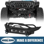 Hooke Road Horn Front Bumper W/led Light For 18-26 Jeep Wrangler Jl Gladiator Jt. Fixed Price $329.75.