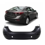 Rear Bumper Cover For Mazda 3 2014-2018 Primed BJS7-50-221-ABB, MA1100215. Fixed Price $235.54.