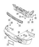 Genuine Mopar Rear Bumper Fascia Foam Left 5116171AD. Fixed Price $81.65.