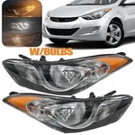 Pair Headlights Fit 2011 2012 2013 Hyundai Elantra Halogen Headlamps W/bulbs. Fixed Price $85.49.