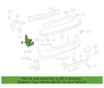 10-14 Volkswagen Golf Rear Lower Retainer 5K6-807-350-A New Oem. Fixed Price $50.00.